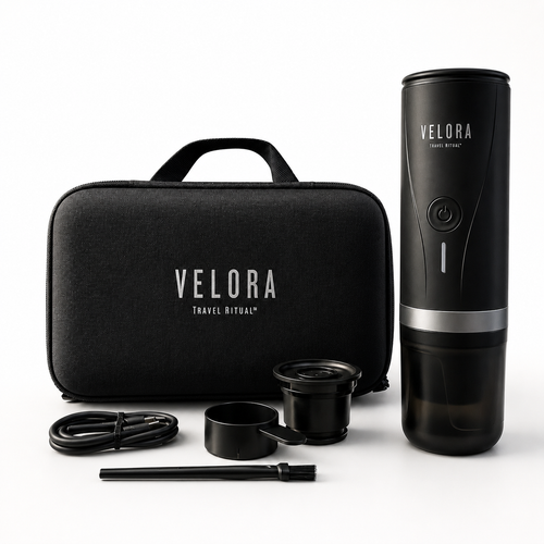 Velora Travel Ritual – Macchina da Caffè Espresso Portatile 2 in 1