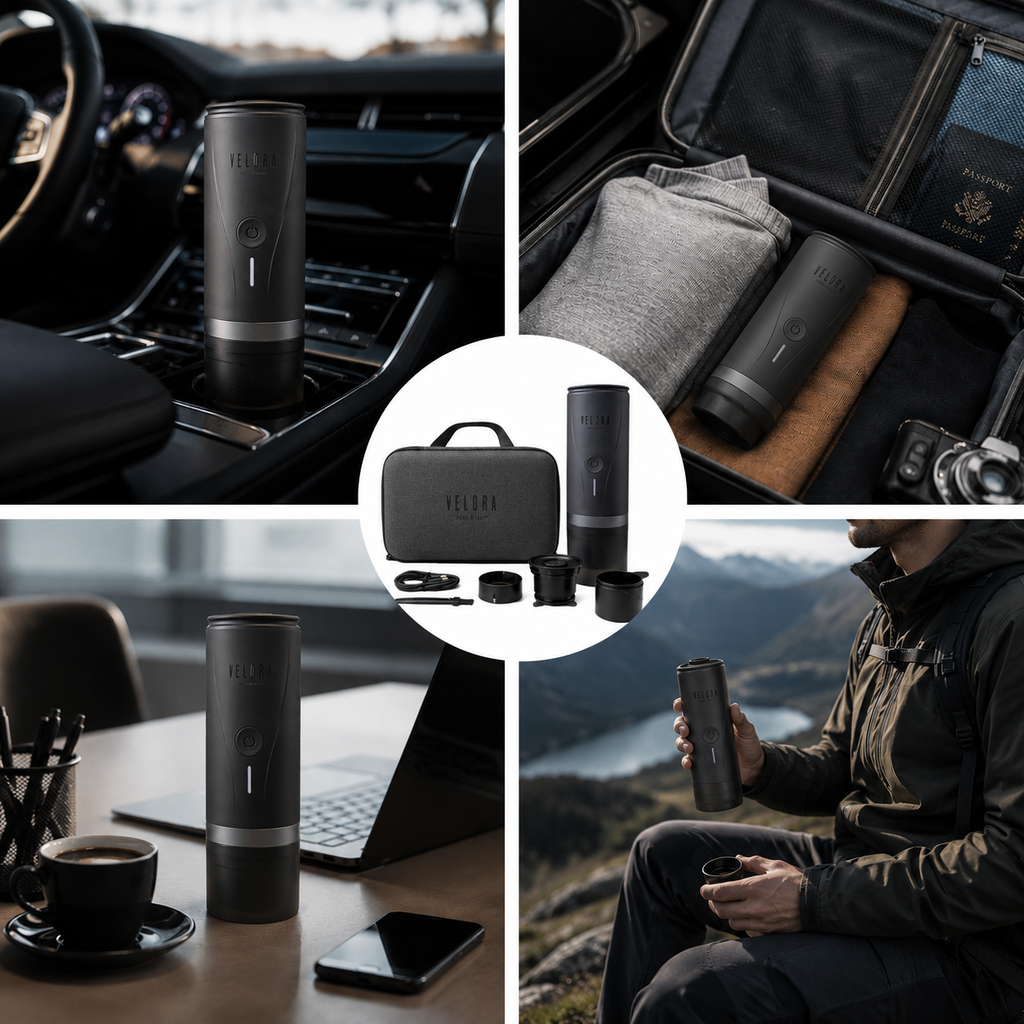 VELORA™ – Macchina da Caffè Portatile Espresso